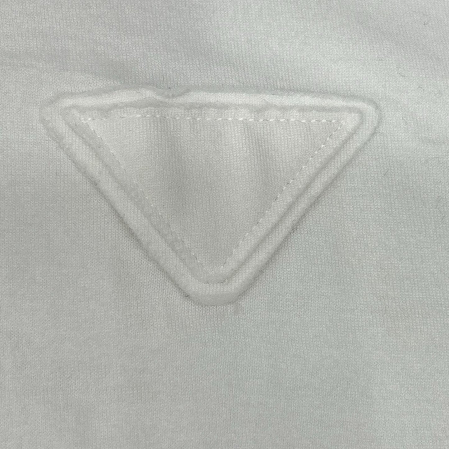 PRADA プラダ 22年 UJN852 ホワイト コットン Tシャツ トップス