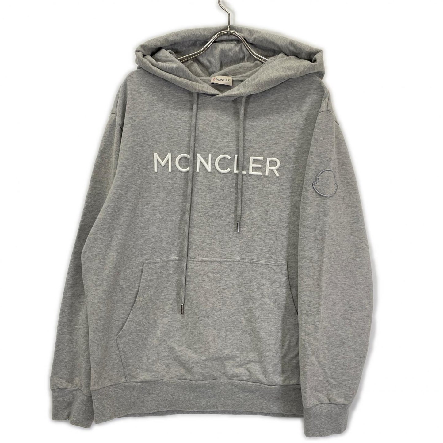 MONCLER モンクレール 22年 グレー FELPA CON CAPPUCCIO フーディー パーカー トップス