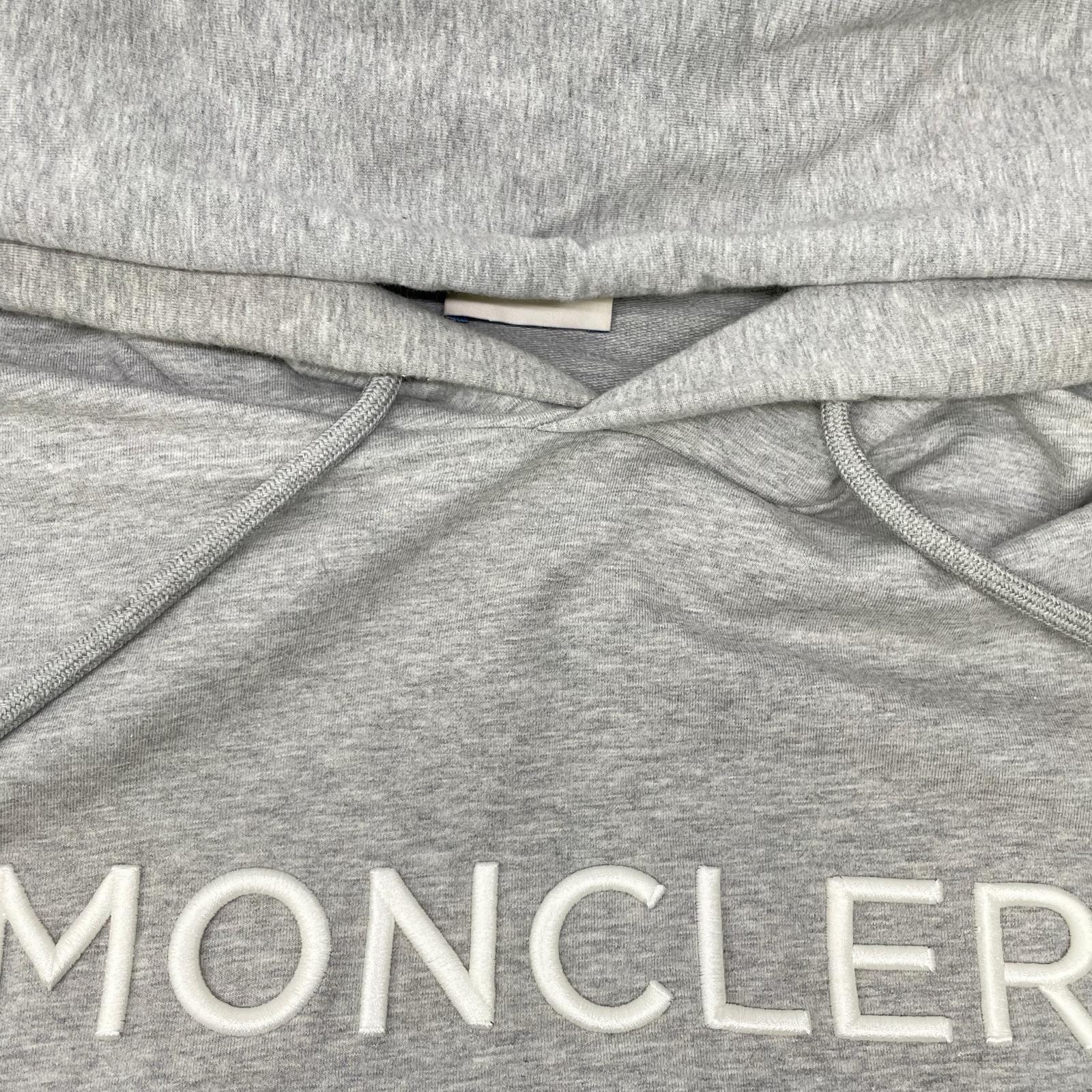 MONCLER モンクレール 22年 グレー FELPA CON CAPPUCCIO フーディー パーカー トップス