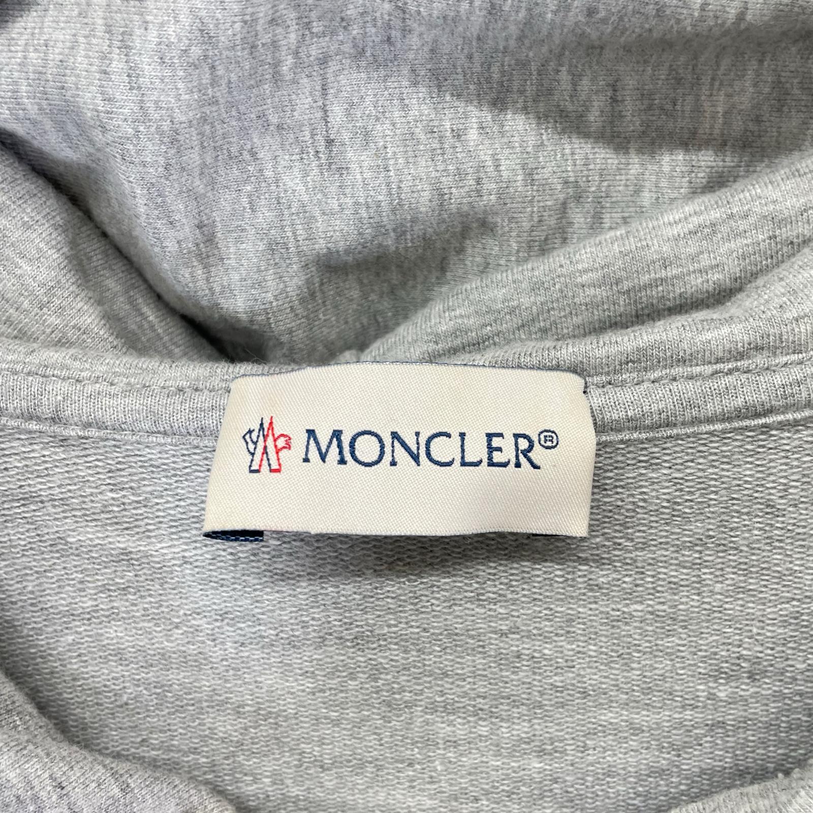 MONCLER モンクレール 22年 グレー FELPA CON CAPPUCCIO フーディー パーカー トップス