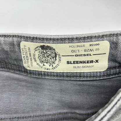 DIESEL ディーゼル グレー SLEENKER-X スリム デニム スキニーパンツ ボトムス