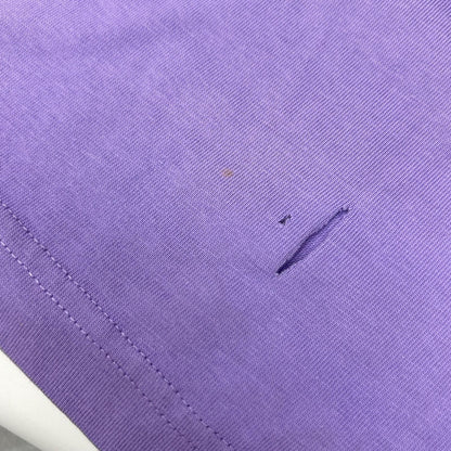 BALENCIAGA バレンシアガ 21年 651795 パープル デストロイ加工 Tシャツ トップス