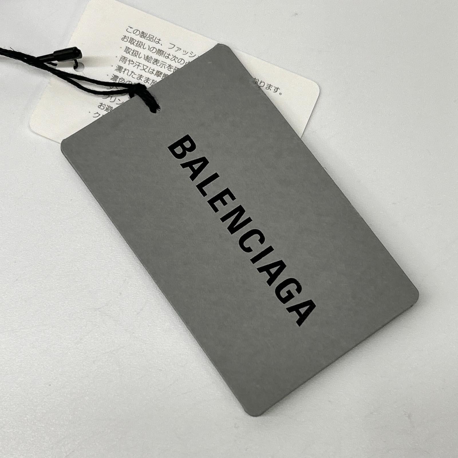 BALENCIAGA バレンシアガ 21年 651795 パープル デストロイ加工 Tシャツ トップス