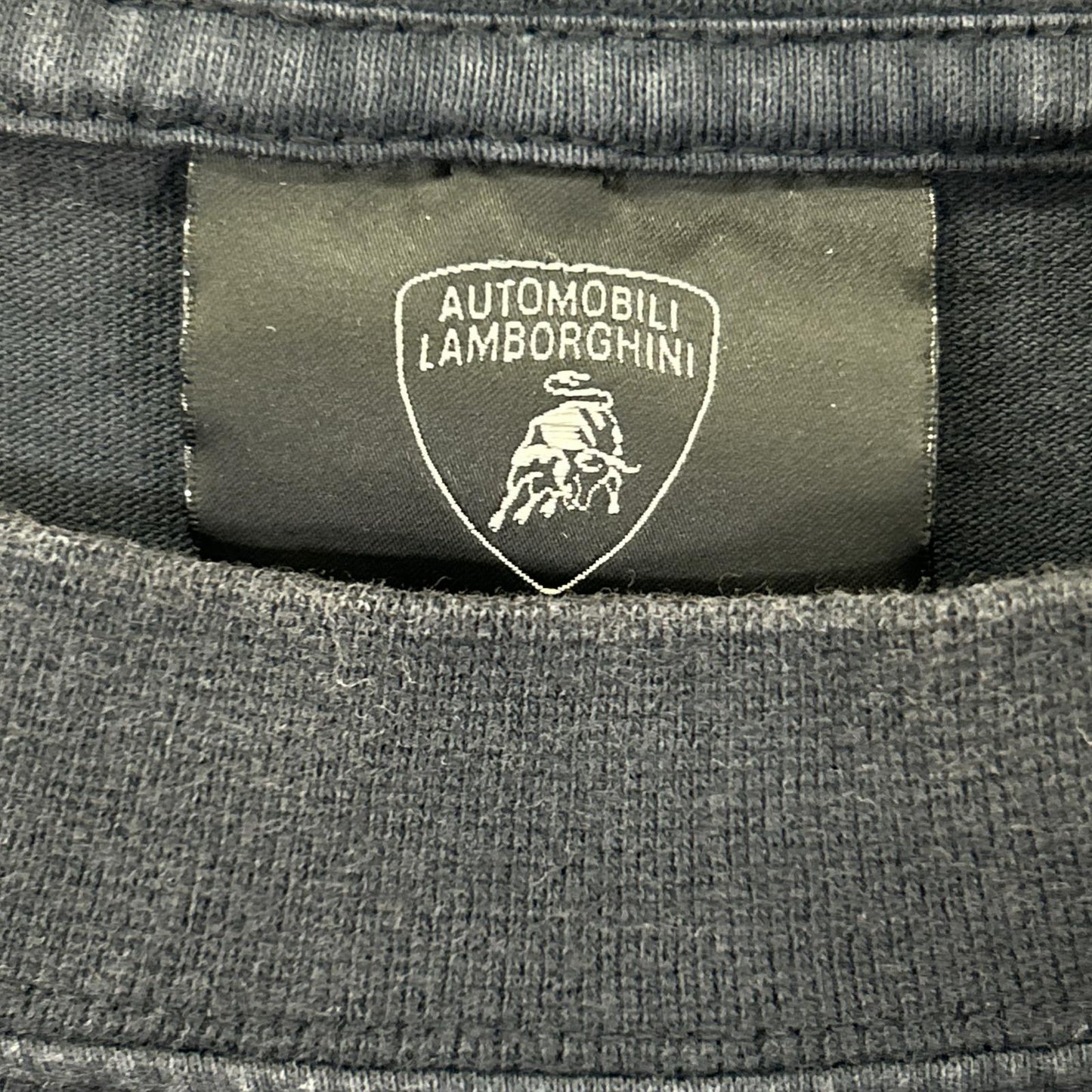 BALENCIAGA バレンシアガ 25年 831305 ブラック Lamborghini ロゴプリント Tシャツ トップス
