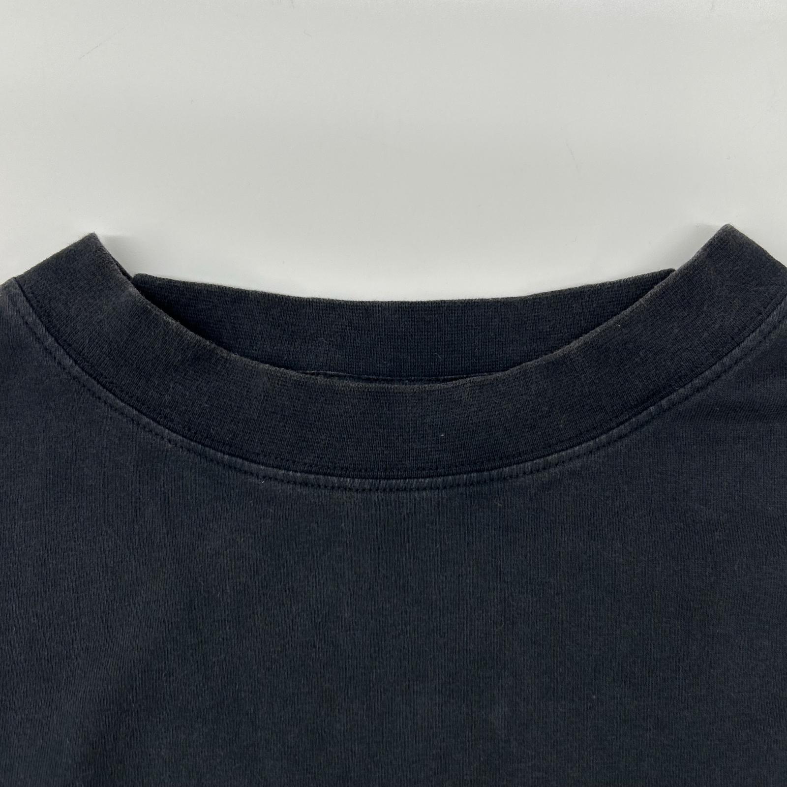 BALENCIAGA バレンシアガ 25年 831305 ブラック Lamborghini ロゴプリント Tシャツ トップス