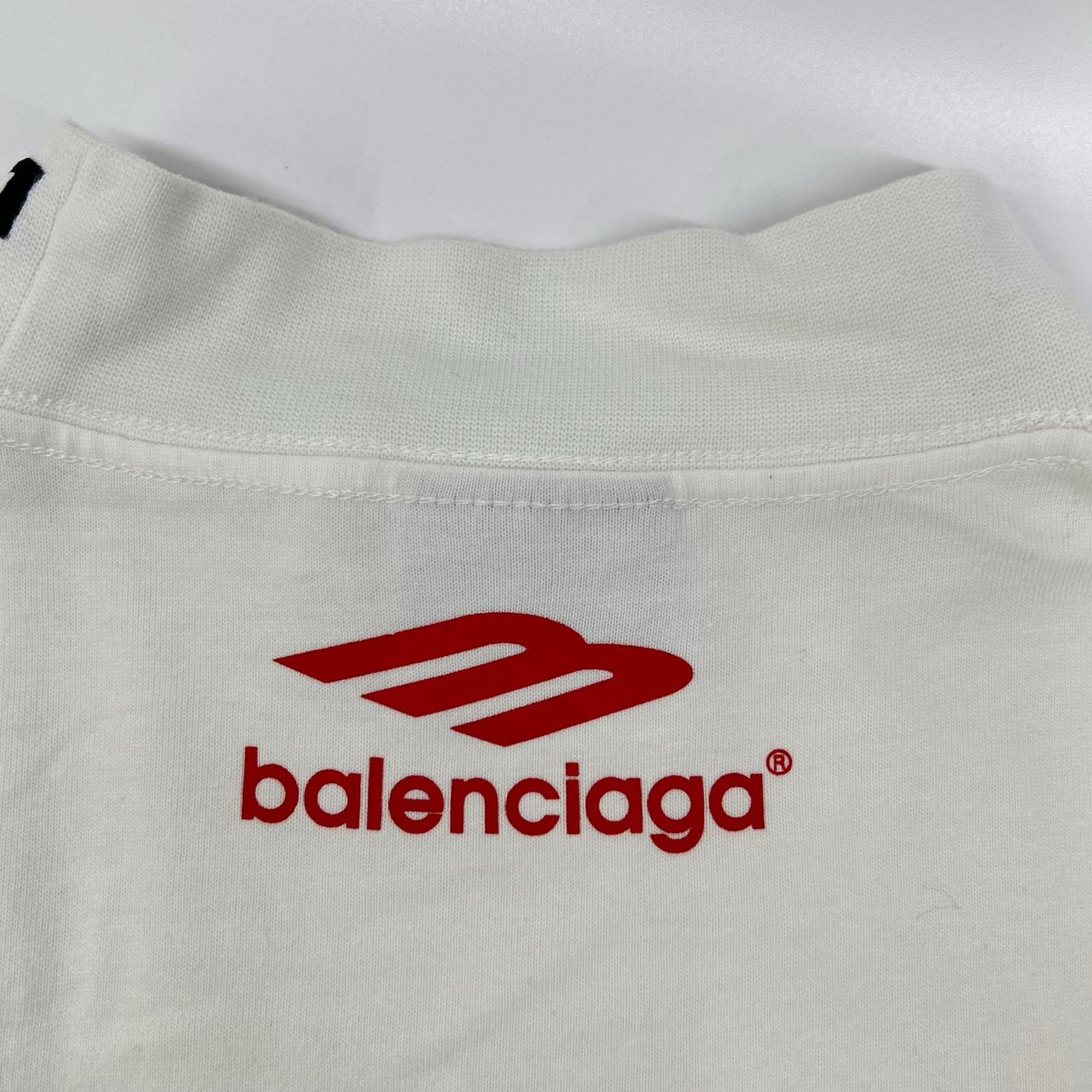BALENCIAGA バレンシアガ 23年 770919 ホワイト TOP LEAGUE Tシャツ トップス