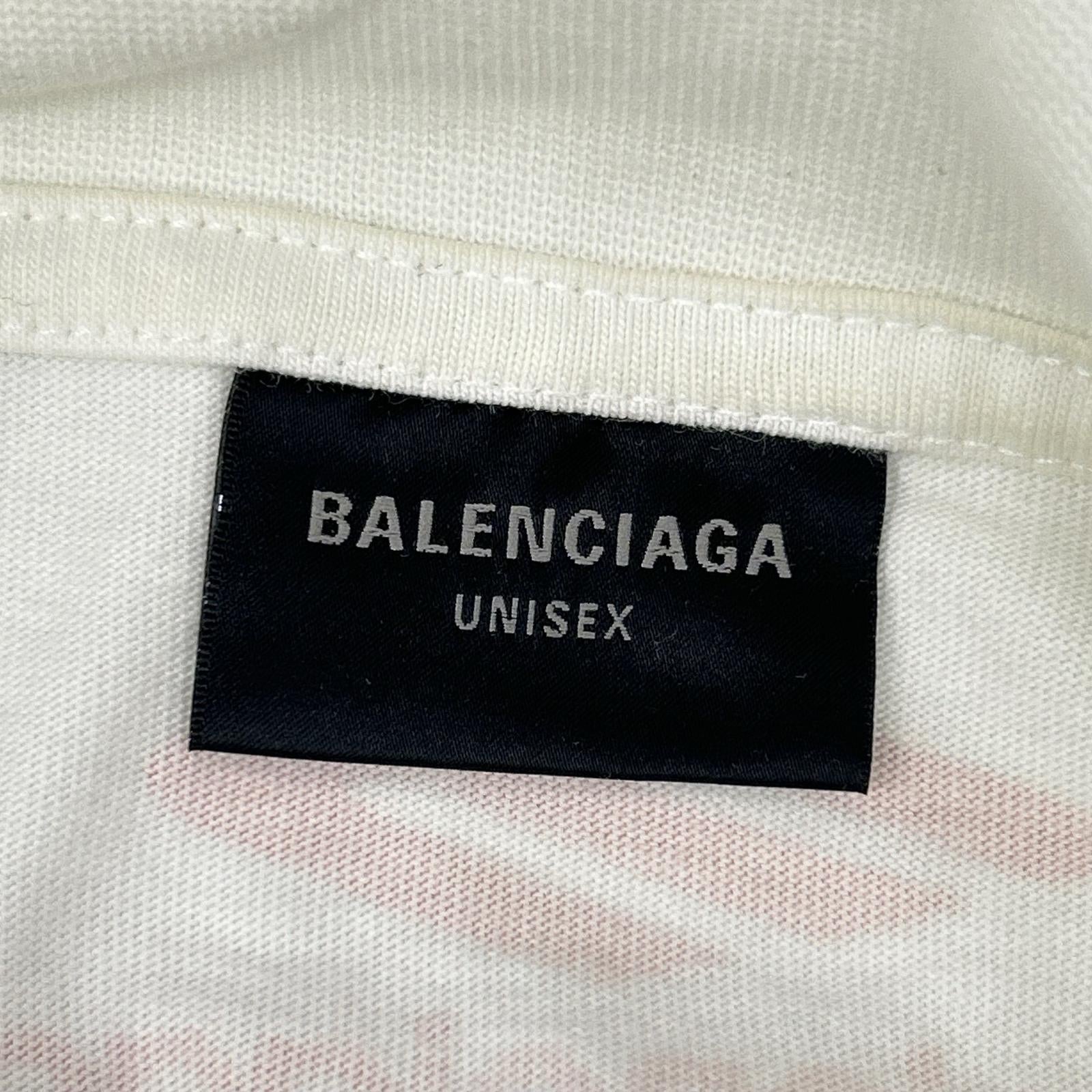 BALENCIAGA バレンシアガ 23年 770919 ホワイト TOP LEAGUE Tシャツ トップス