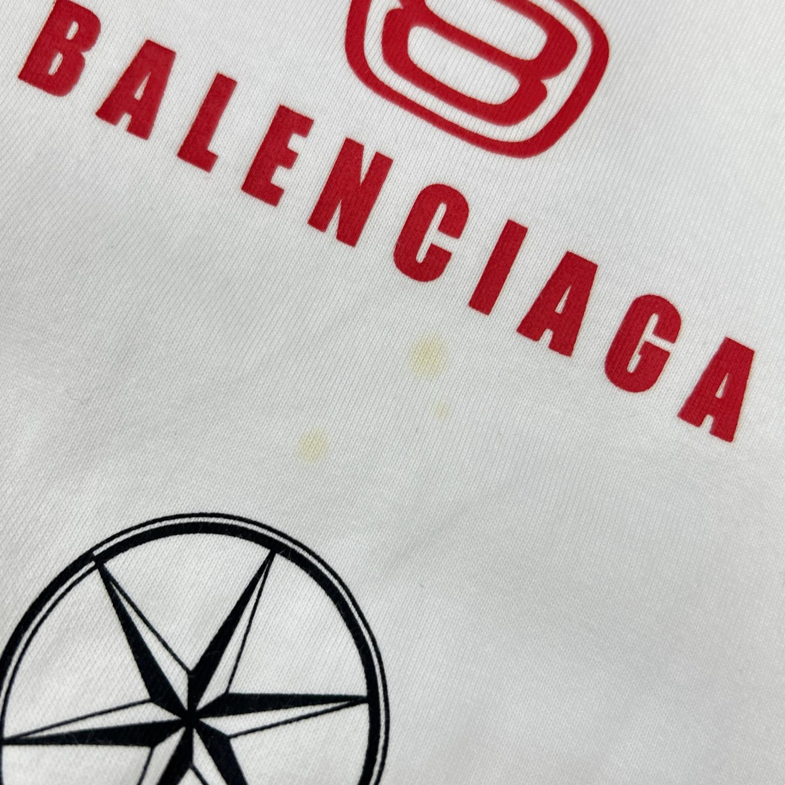 BALENCIAGA バレンシアガ 23年 770919 ホワイト TOP LEAGUE Tシャツ トップス