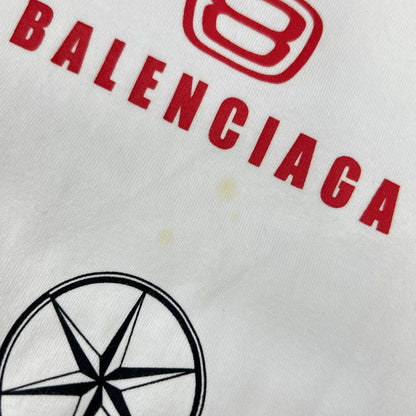 BALENCIAGA バレンシアガ 23年 770919 ホワイト TOP LEAGUE Tシャツ トップス