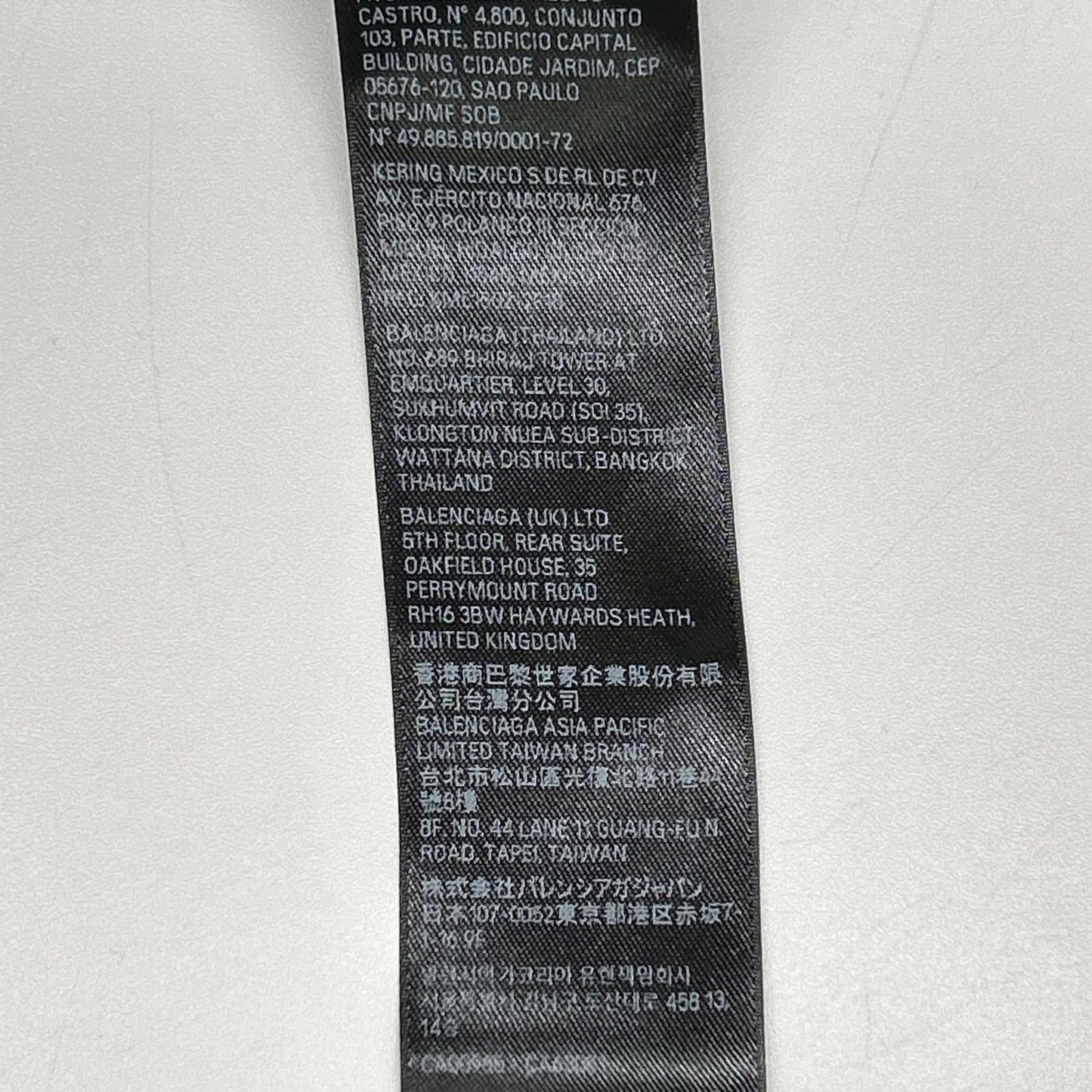 BALENCIAGA バレンシアガ 25年 764235 マスキングテープ デストロイ加工 Tシャツ トップス
