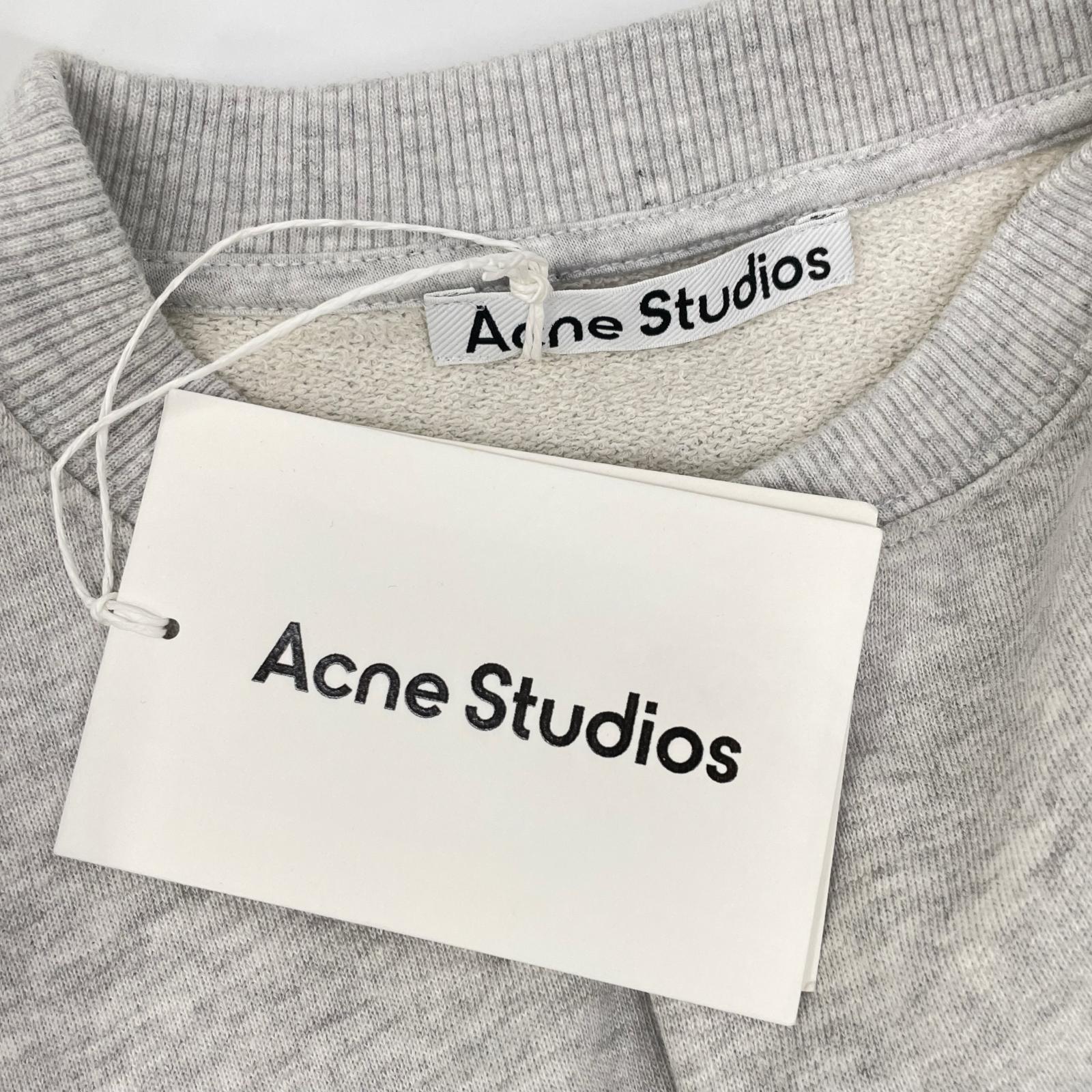 ACNE STUDIOS アクネ ストゥディオズ FN-MN-SWEA000404 グレー フリースロゴスウェット トップス
