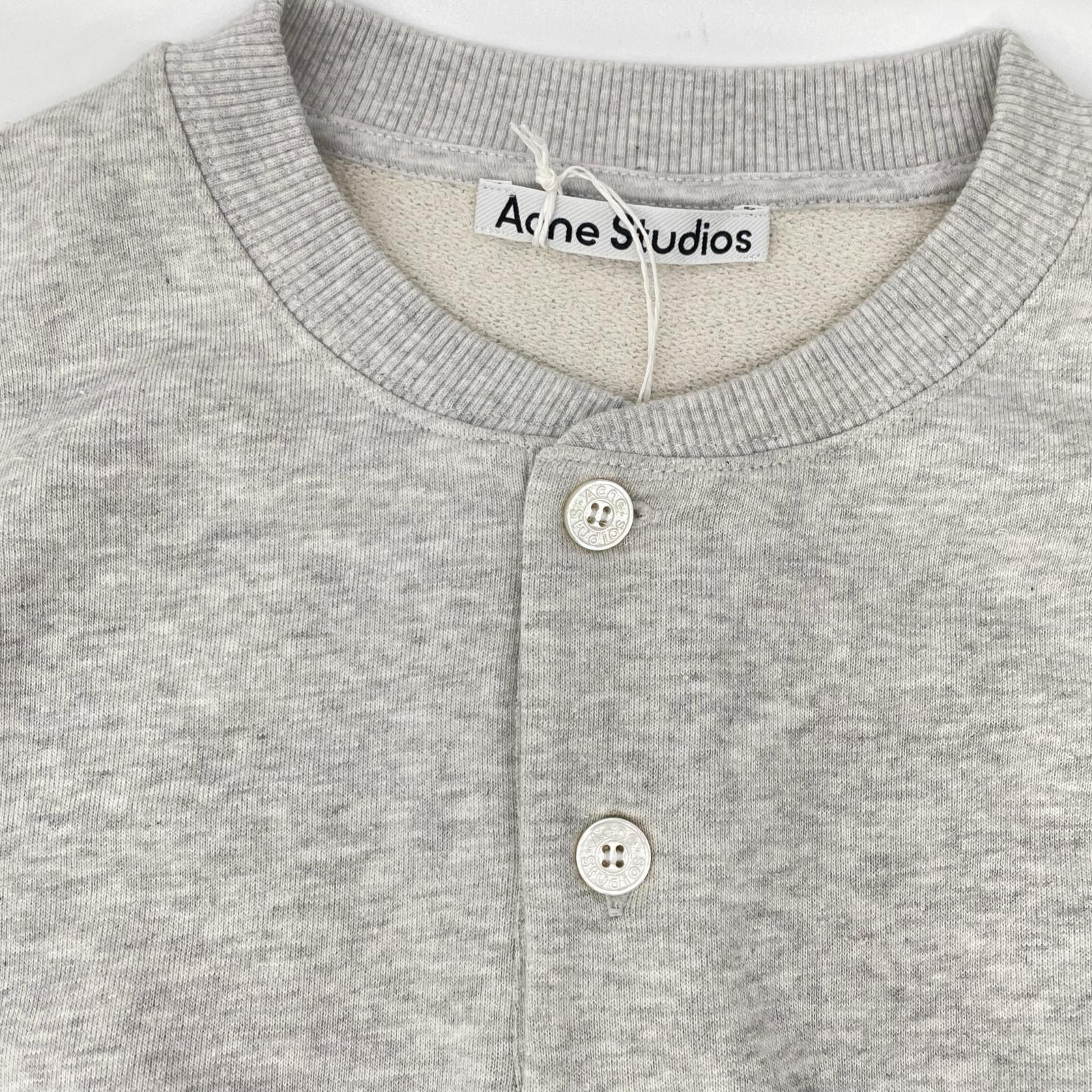 ACNE STUDIOS アクネ ストゥディオズ FN-MN-SWEA000404 グレー フリースロゴスウェット トップス
