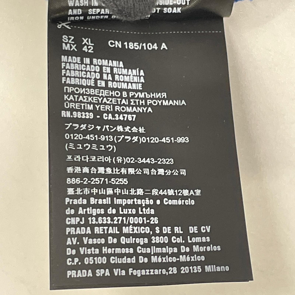 PRADA SPORT プラダスポーツ 20年 SJN261 ブルー テクニカルファブリック ツートーン ロゴ ニット スウェットシャツ トップス