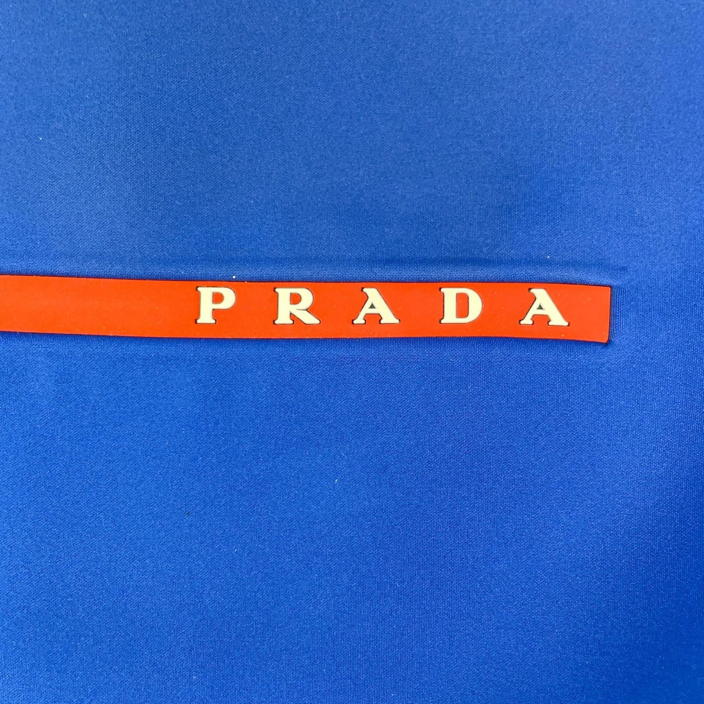 PRADA SPORT プラダスポーツ 20年 SJN261 ブルー テクニカルファブリック ツートーン ロゴ ニット スウェットシャツ トップス
