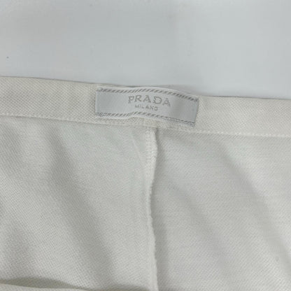 PRADA プラダ 23年 UJP220 ホワイト コットン ショートパンツ ボトムス