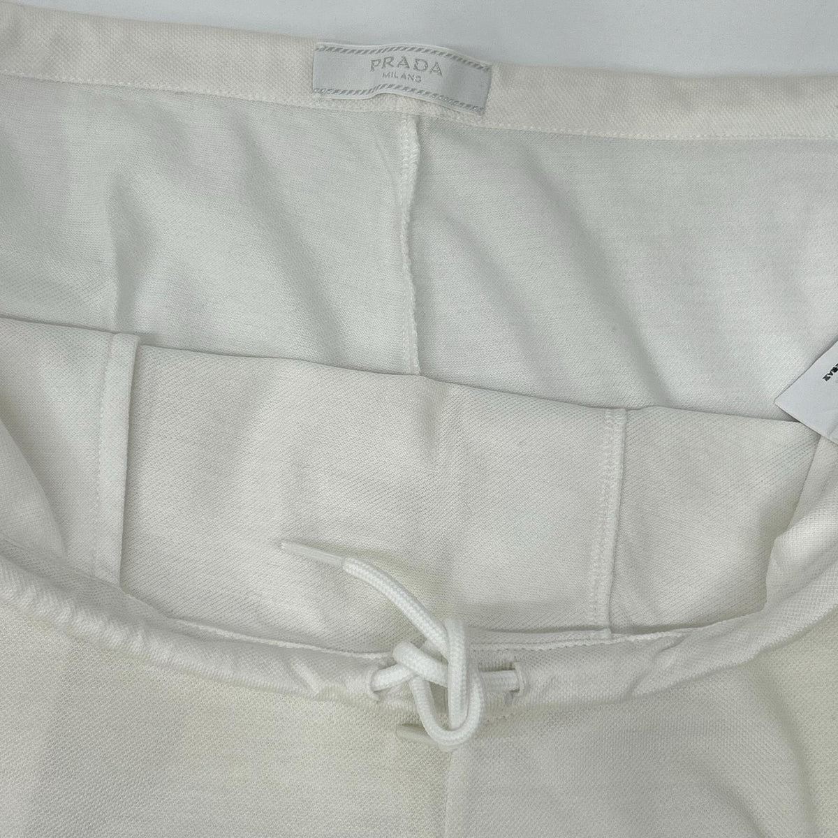 PRADA PRADA 2023 UJP220 white cotton shorts bottoms