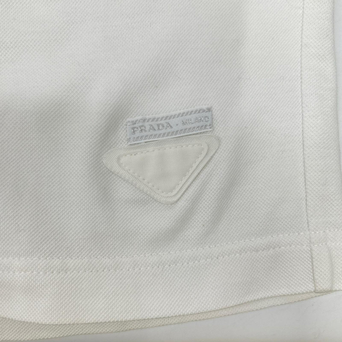 PRADA PRADA 2023 UJP220 white cotton shorts bottoms
