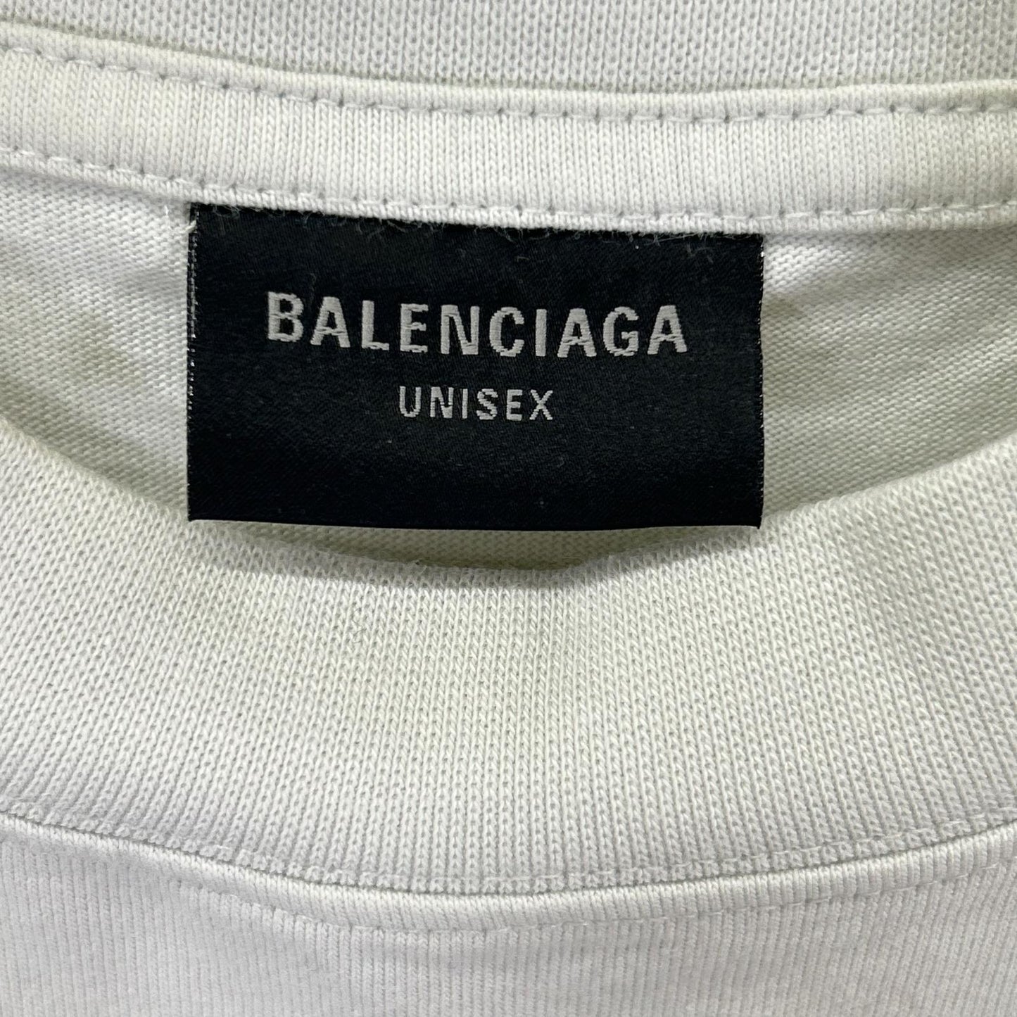 BALENCIAGA バレンシアガ 24年 787349 ライトグレー I LOVE PARIS Tシャツ トップス