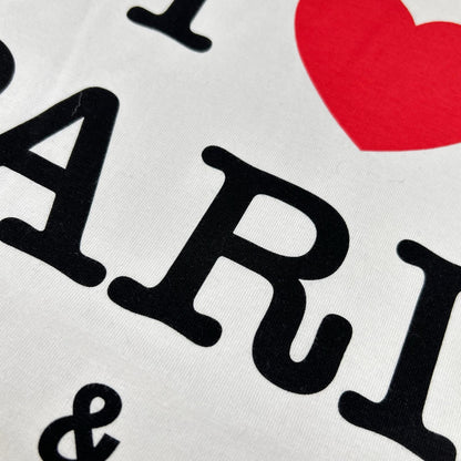 BALENCIAGA バレンシアガ 24年 787349 ライトグレー I LOVE PARIS Tシャツ トップス