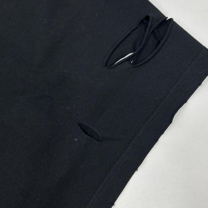 BALENCIAGA バレンシアガ 21年 651795 ブラック デストロイ加工 Tシャツ トップス