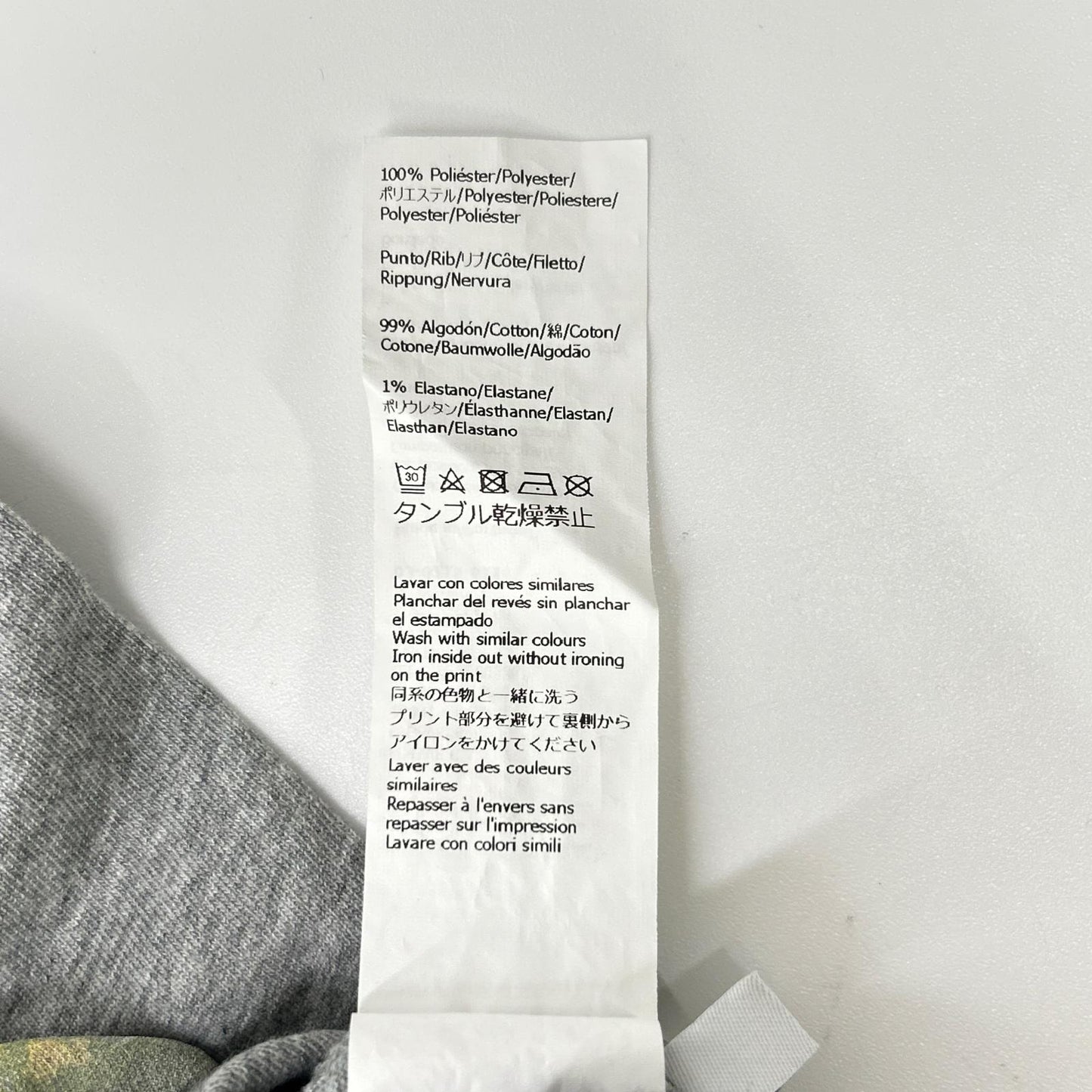 LOEWE ロエベ H526Y22XBB グレー グラフィックプリント ロゴ Tシャツ トップス