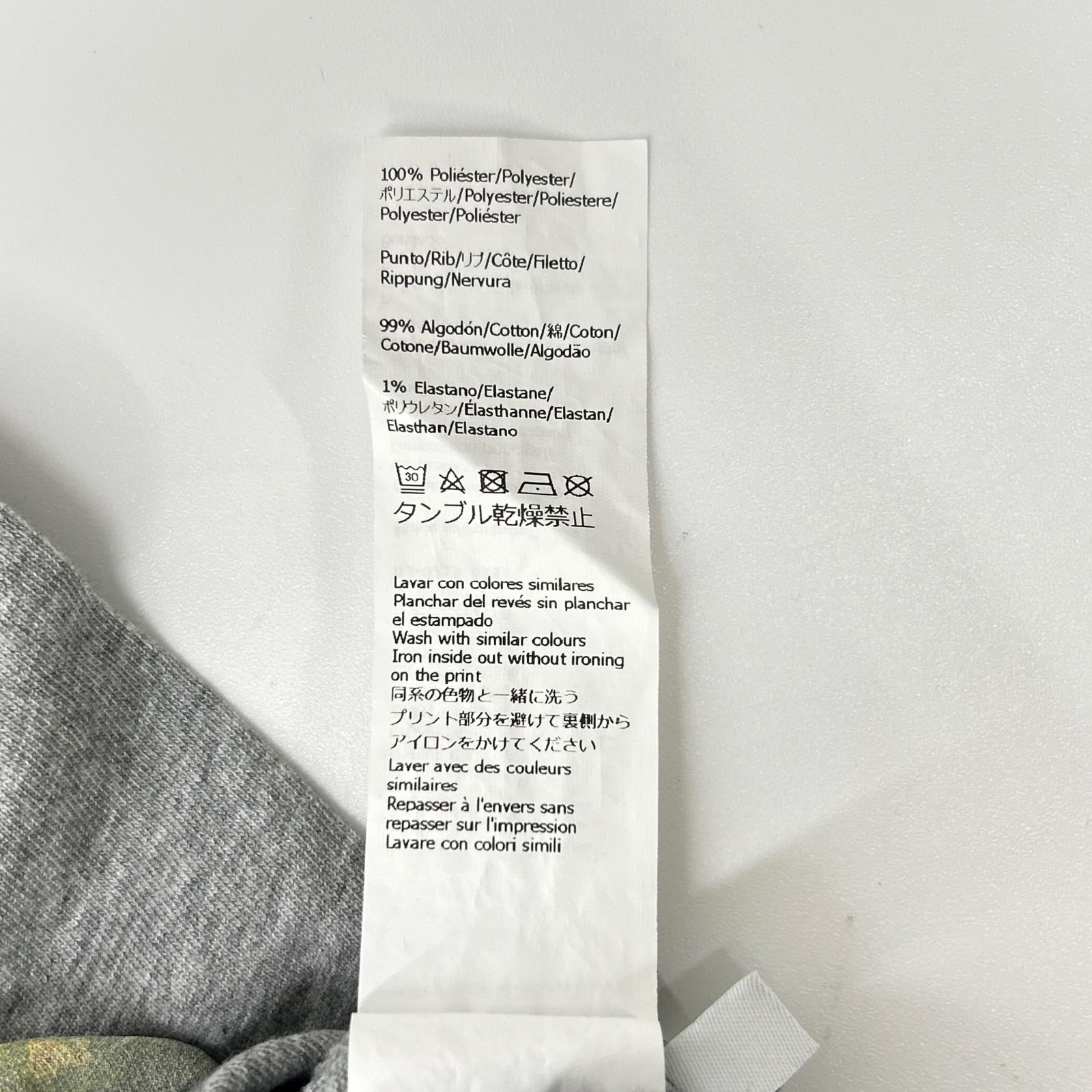 LOEWE ロエベ H526Y22XBB グレー グラフィックプリント ロゴ Tシャツ トップス
