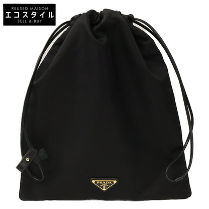 PRADA プラダ 美品 1NK001 Re-Nylon トライアングルロゴ ドローストリング ウィッシュポーチ ハンドバッグ