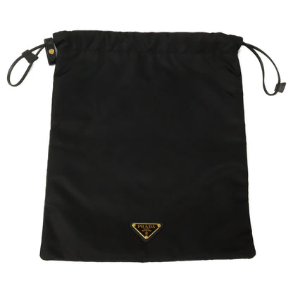 PRADA プラダ 美品 1NK001 Re-Nylon トライアングルロゴ ドローストリング ウィッシュポーチ ハンドバッグ