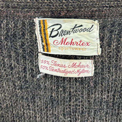 VINTAGE ヴィンテージ 【Brentwood】60s ブラウン モヘア カーディガン トップス