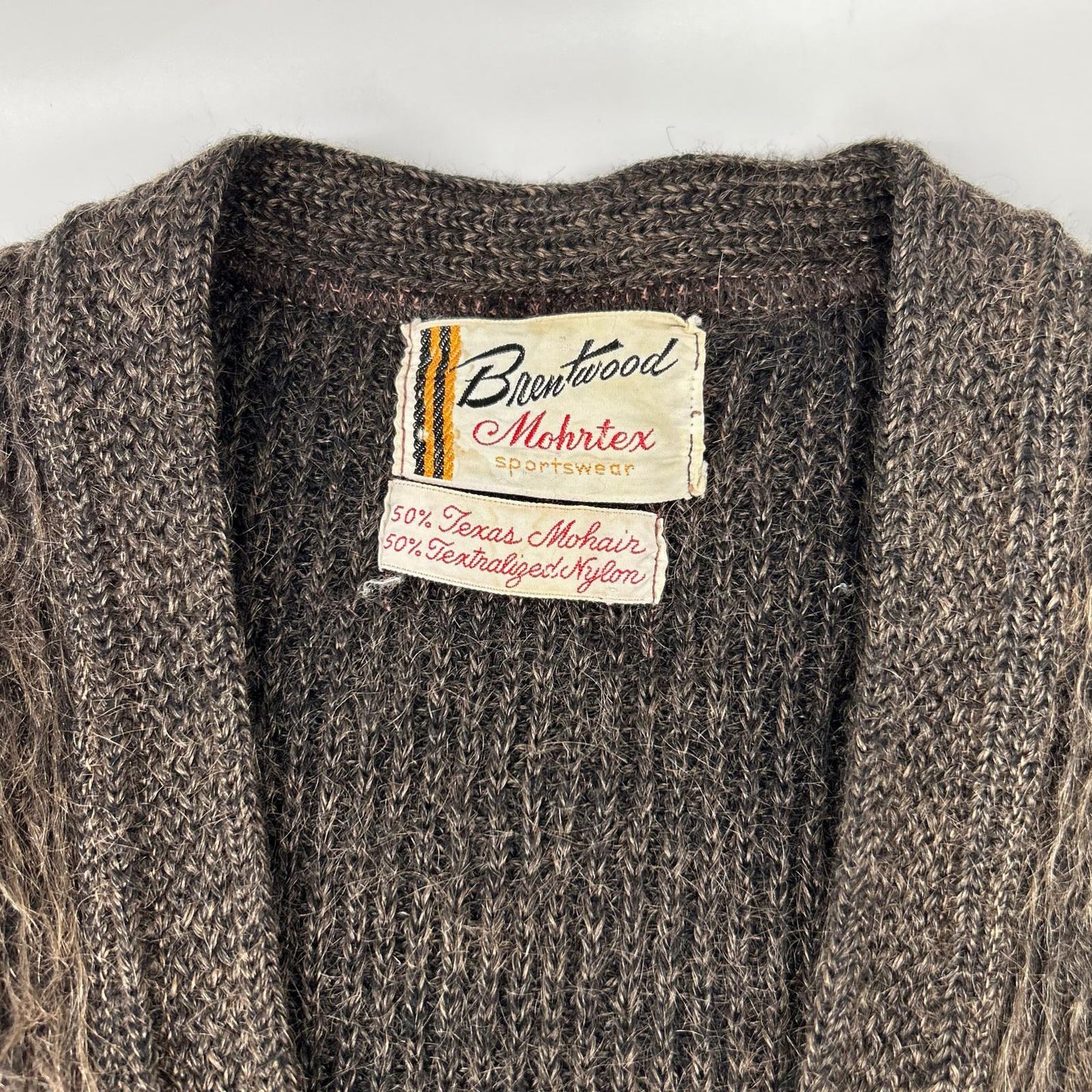 VINTAGE ヴィンテージ 【Brentwood】60s ブラウン モヘア カーディガン トップス