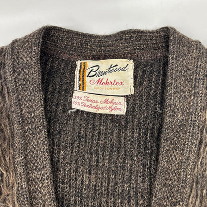 VINTAGE ヴィンテージ 【Brentwood】60s ブラウン モヘア カーディガン トップス