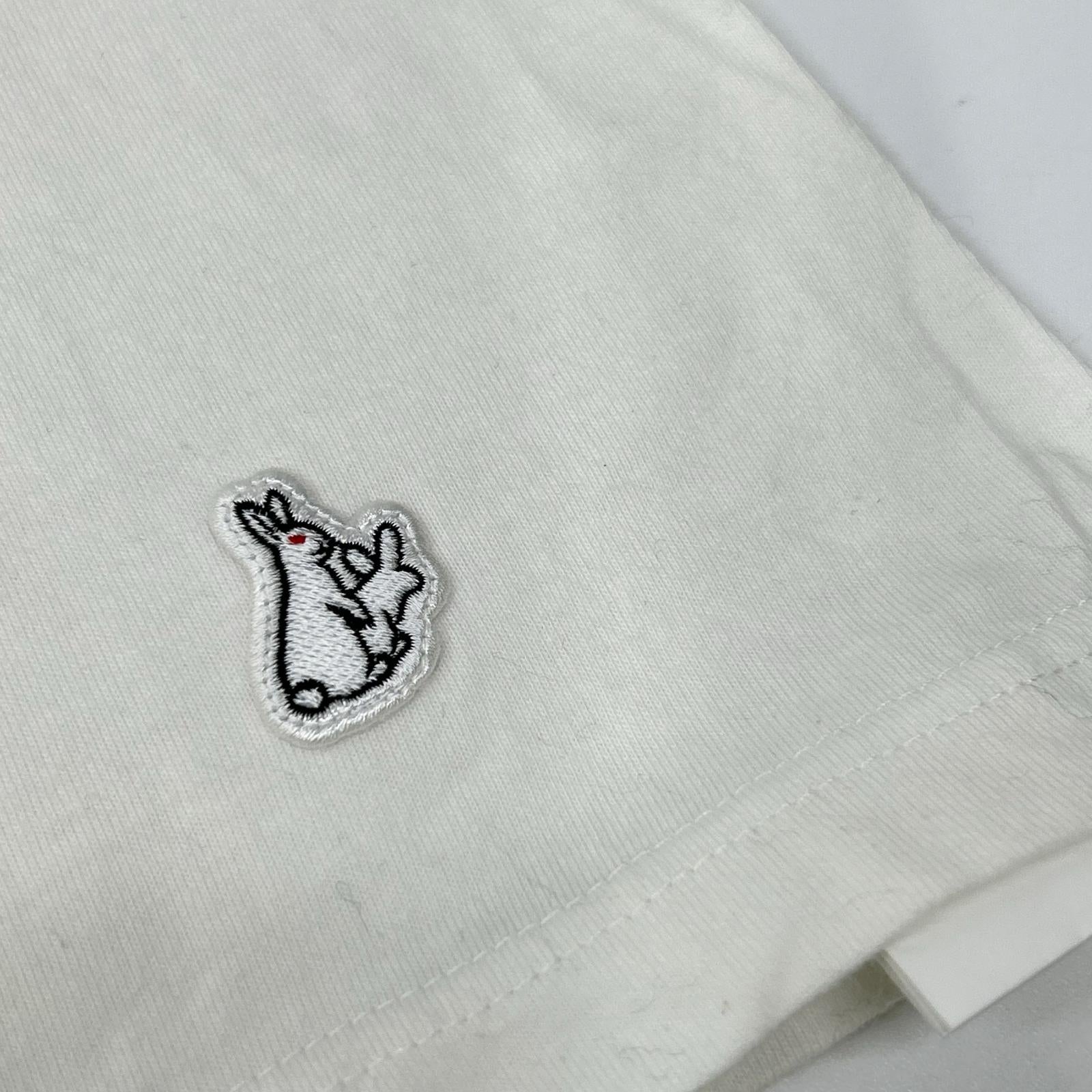 FR2 エフアールツー ホワイト 白貂を抱く貴婦人プリント 長袖Tシャツ トップス