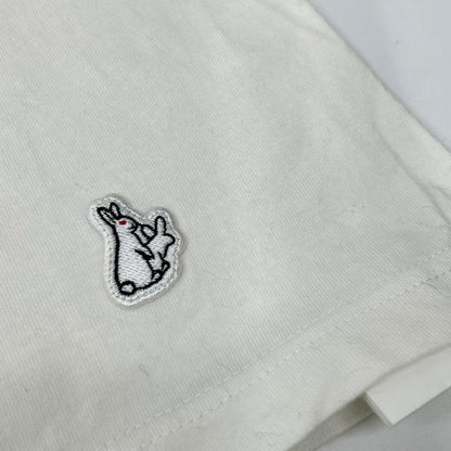 FR2 エフアールツー ホワイト 白貂を抱く貴婦人プリント 長袖Tシャツ トップス