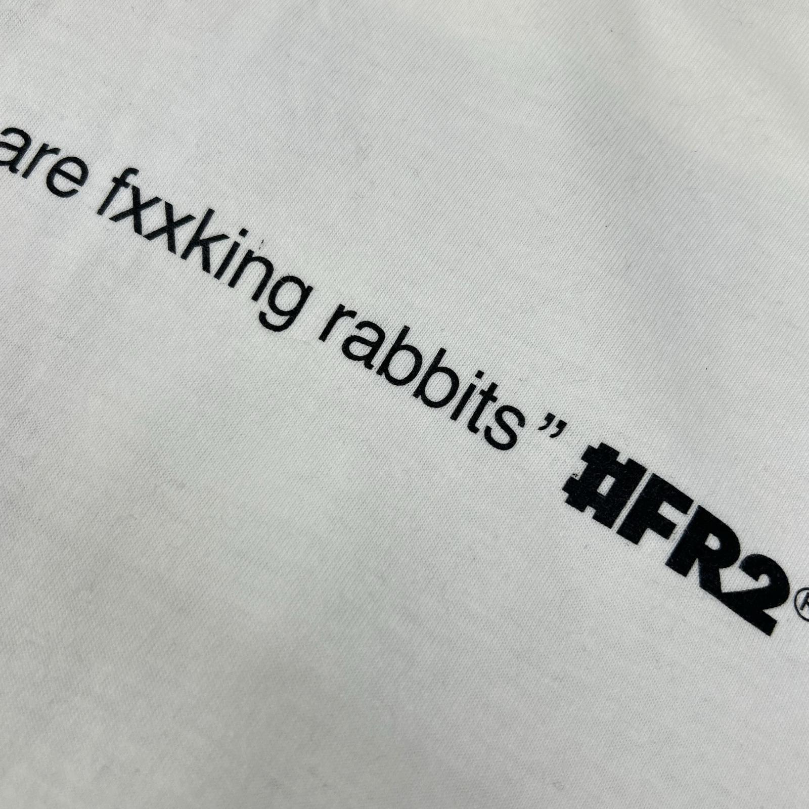 FR2 エフアールツー ホワイト 白貂を抱く貴婦人プリント 長袖Tシャツ トップス