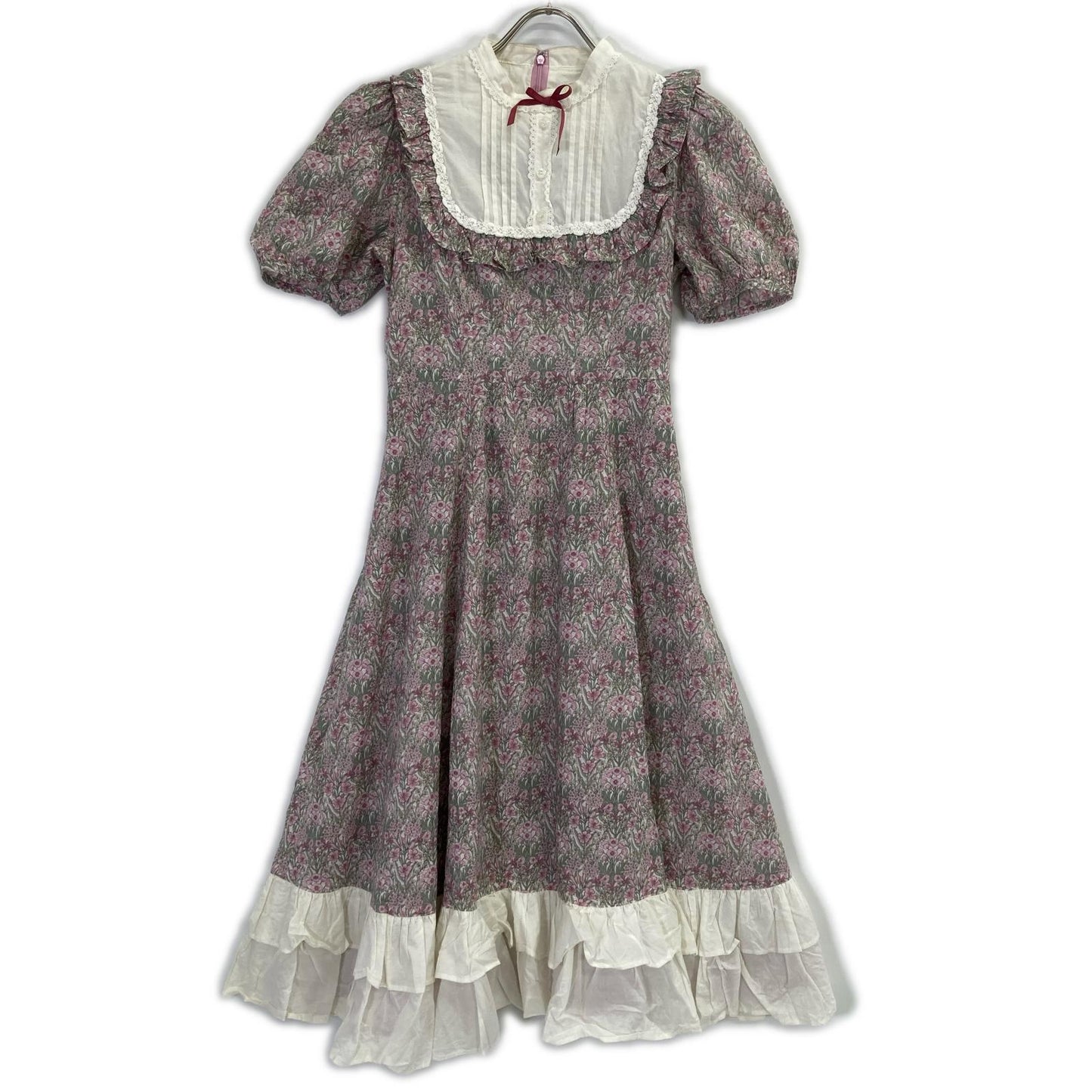 victorian maiden ヴィクトリアンメイデン ピンク オーガニックコットン リバティプリント メアリードレス ワンピース