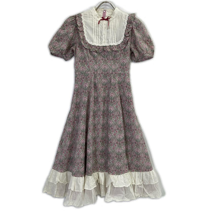 victorian maiden ヴィクトリアンメイデン ピンク オーガニックコットン リバティプリント メアリードレス ワンピース