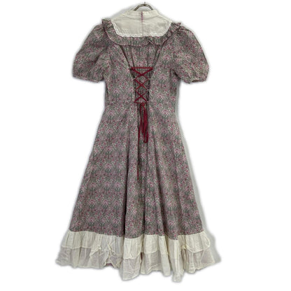 victorian maiden ヴィクトリアンメイデン ピンク オーガニックコットン リバティプリント メアリードレス ワンピース