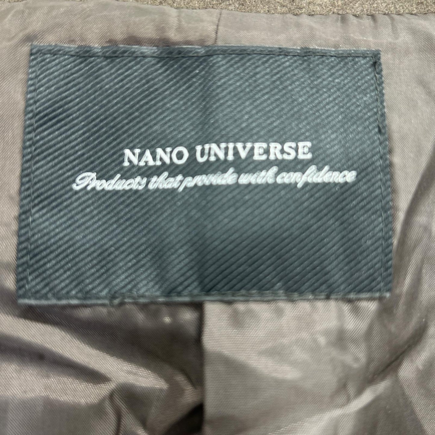 nano universe ナノユニバース 668-2111201 ブラウン レーヨン混 ステンカラーコート コート