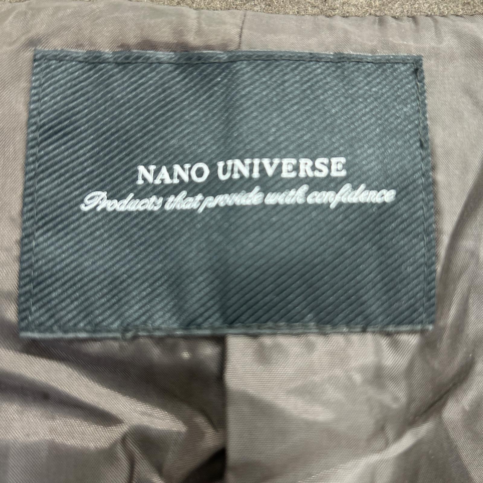 nano universe ナノユニバース 668-2111201 ブラウン レーヨン混 ステンカラーコート コート