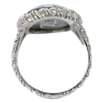 その他ブランド SILVER スコティッシュテリア インタリオガラス リング 指輪