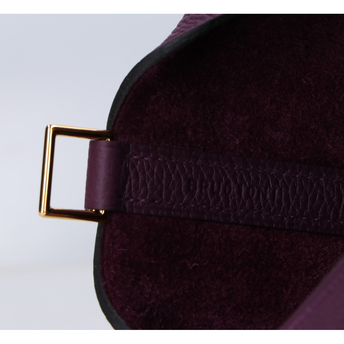 HERMES エルメス B刻印 トゴ ウルトラヴァイオレット ピコタンロックPM(18) G金具 ハンドバッグ ハンドバッグ