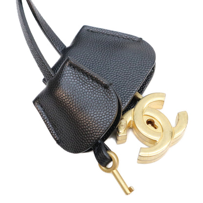 CHANEL シャネル 28番 A93342 CCフィリグリー ブラク ブルー ソフトキャビア スモールバニティバッグ ショルダーバッグ