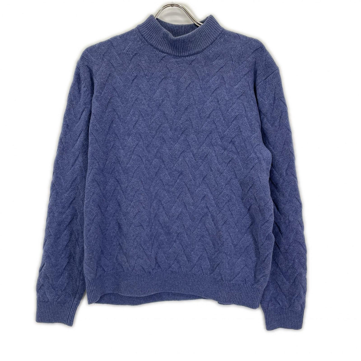 LANVIN Lanvin 25AW 258909 KN951 blue wool cashmere SEMNOZ mock-neck knit top