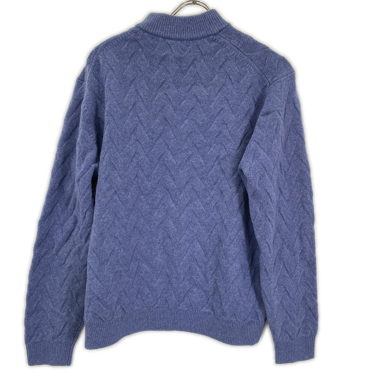 LANVIN Lanvin 25AW 258909 KN951 blue wool cashmere SEMNOZ mock-neck knit top
