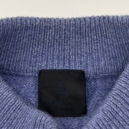 LANVIN Lanvin 25AW 258909 KN951 blue wool cashmere SEMNOZ mock-neck knit top