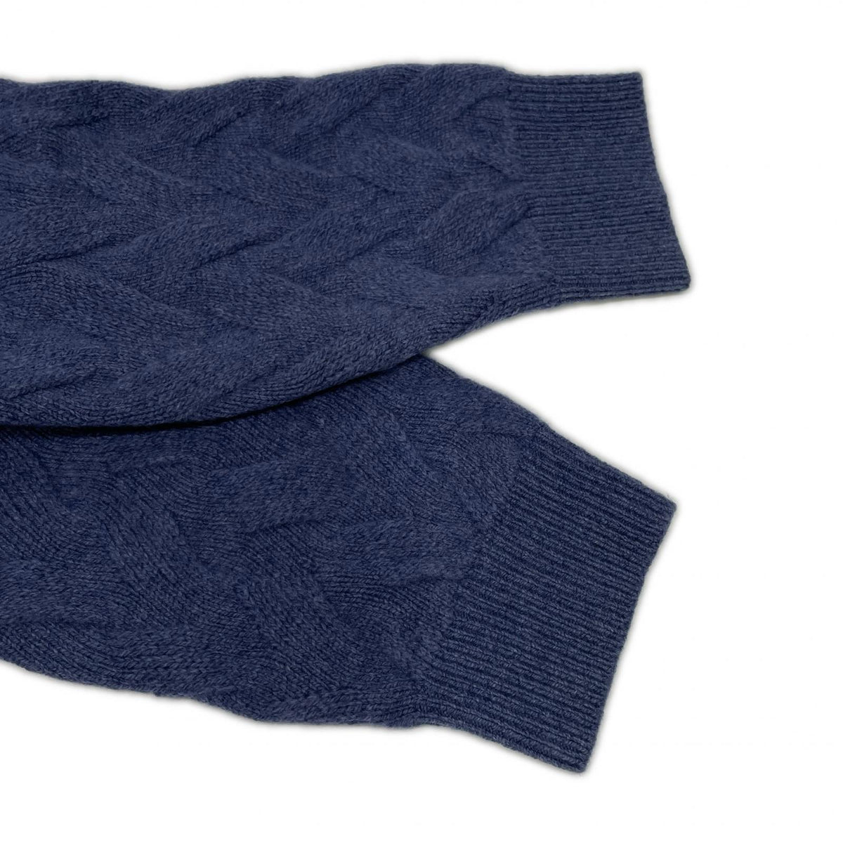 LANVIN Lanvin 25AW 258909 KN951 blue wool cashmere SEMNOZ mock-neck knit top