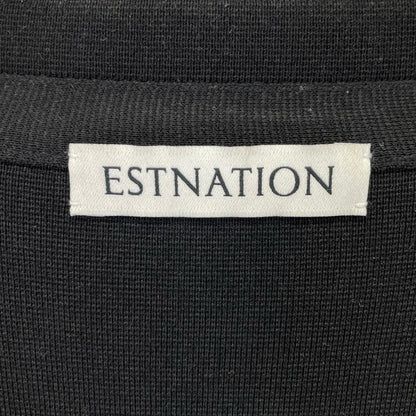 ESTNATION エストネーション 61-234-05-120021 ブラック ミラノリブ シャツブルゾン ジャケット