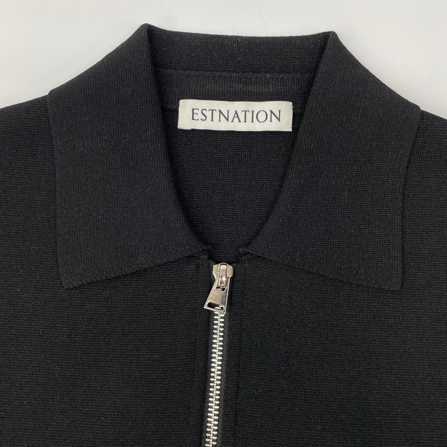 ESTNATION エストネーション 61-234-05-120021 ブラック ミラノリブ シャツブルゾン ジャケット