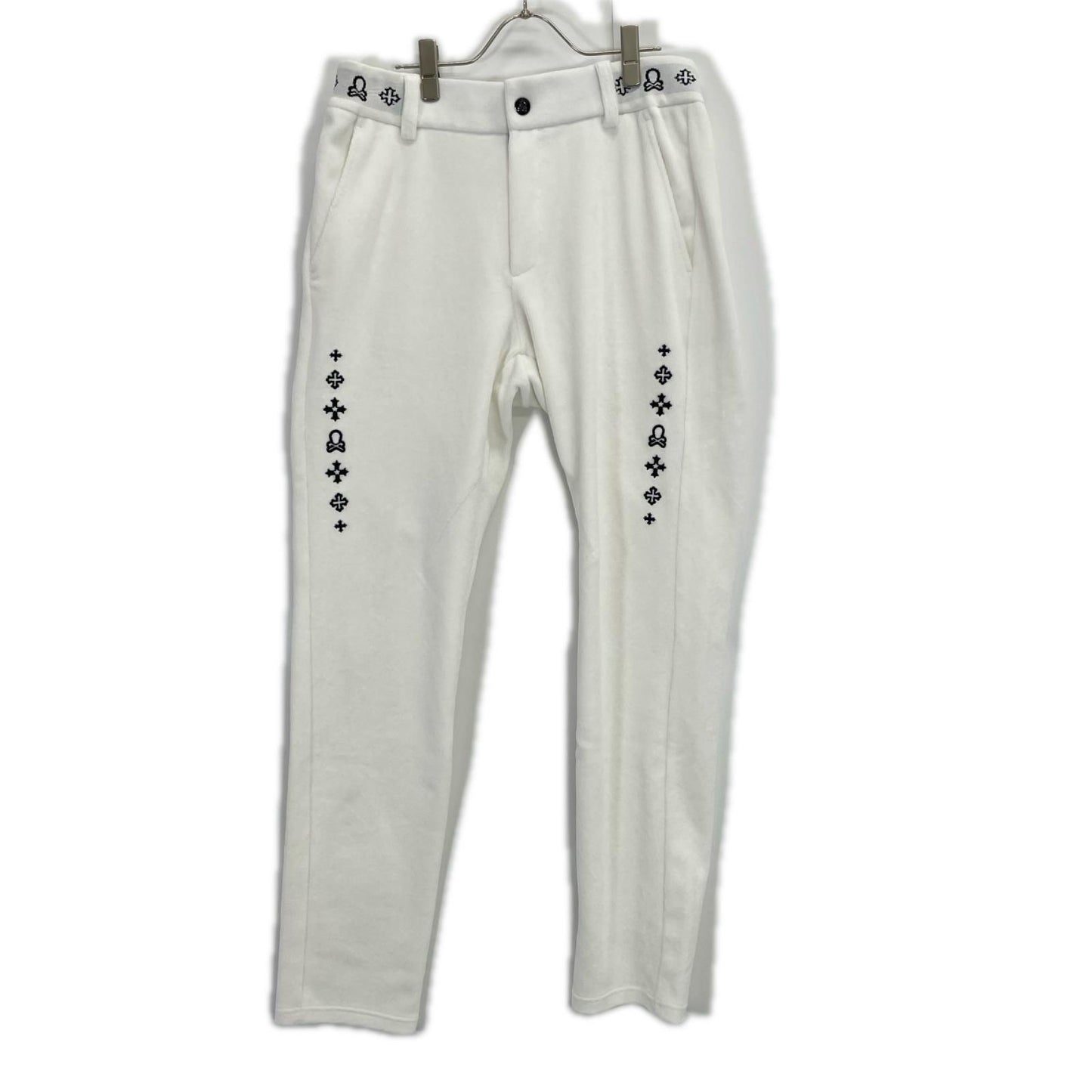MARK&LONA マークアンドロナ 25年 MLM-5C-AT14 ホワイト Svastika Track Pants ボトムス