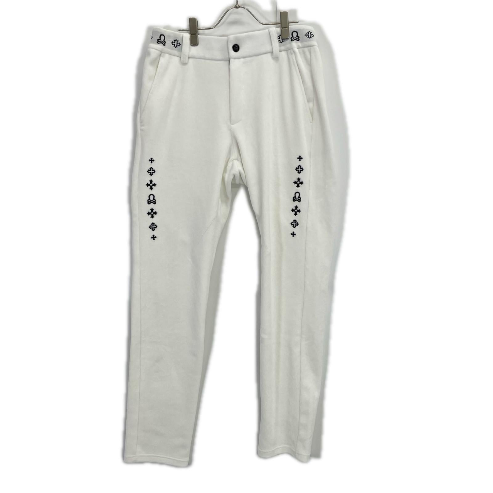 MARK&LONA マークアンドロナ 25年 MLM-5C-AT14 ホワイト Svastika Track Pants ボトムス